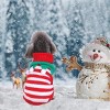 Pet Christmas Turtleneck Sweater Dog Cat Christmas Clothes Snowman Stripes Costume Winter Holiday Sweater for Small Medium Kitten Puppy Cats Dogs - 2 of 4