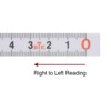 Unique Bargains Nylon-Coated Steel Metric Scale Right to Left Read Adhesive Tape Measure White - 3 of 4