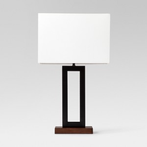 Weston Window Pane Table Lamp Black (Lamp Only) - Project 62