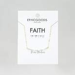 ETHIC GOODS Women's Dainty Stone Morse Code Necklace [FAITH]