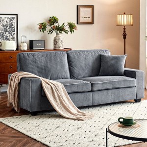 Karl Home |35 inch Wide Corduroy Loveseats Sofa - 1 of 4