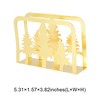 Unique Bargains Napkin Holder Hand Wash Only Christmas Tree Napkin Holder Iron 5.31"x1.57"x3.82" 1 Pc - 3 of 4