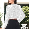 Anna-Kaci Women's Sequin Bedazzled Long Sleeve Bolero - 3 of 4