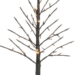 LED Glittered Twig Tree – 36" Modern Holiday Display by Melrose - 1 of 3