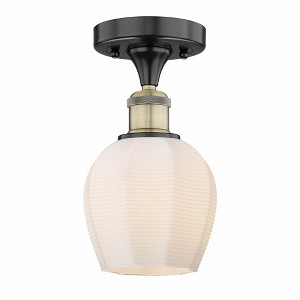 Norfolk - 1 Light Semi-Flush Mount In Industrial Style-9.62 Inches Tall and 5.75 Inches Wide - 1 of 1