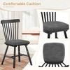 Arceso Dining Chairs Set of 4, Wooden Chairs with Cushion, Farmhouse Windsor Kitchen Room Chairs - 4 of 4