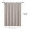 Americanflat 71x71 Woven Linen Shower Curtain with Tassel Accents - Includes 12 Grommets and Hooks - 100% Polyester - 2 of 4