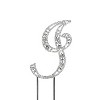 O'Creme Silver Rhinestone 'Letter I' Cake Topper - 2 of 2