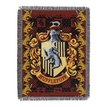 Harry Potter Hufflepuff Crest 051 Tapestry Throw Blanket