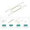 Unique Bargains Stainless Steel Invisible Wall Mount Vertical Decorative Plate Holders 1 Set - 3 of 4