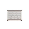 SKRAN 10 Drawer Dresser for Bedroom ,Antique White Cabinet Organizer with Wooden Base and Riser Trim for Bedroom, Living Room,White - 4 of 4