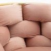 PAGED Luxury Accent Chair Comfy Reading Chair Velvet Single Sofa Chair with Unique Knitting Process for Living Room - 3 of 4
