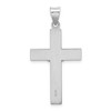 Black Bow Jewelry Rhodium Plated Sterling Silver INRI Latin Crucifix Pendant, 20 x 39mm - 3 of 4