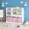 Sevobal Decorative Bookshelf Multifunctional Kids Bookshelf And Storage Organizer With 3 Collapsible Fabric Drawers, White, 36.2"*11.8"*31.5" - 2 of 4
