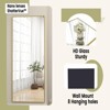 HOMLUX 18"x58" Rectangle Full Length Floor Mirror Leaning Design Bathroom Entryway,Black/Gold - 4 of 4