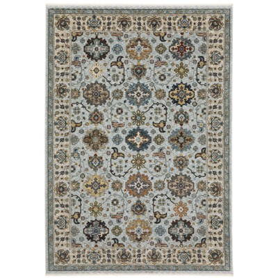Oriental Weavers Aberdeen 561W1 Blue/ Beige Indoor Area Rug - 5'3" x 7'6"