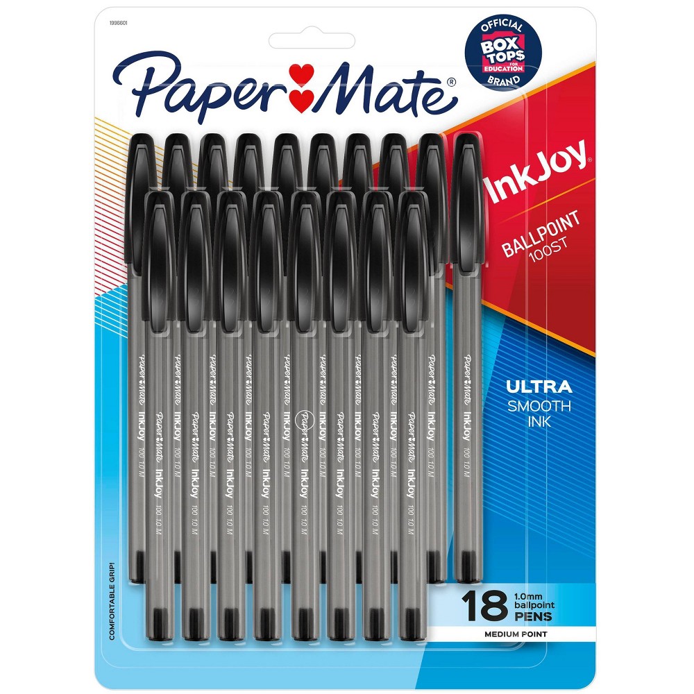Photos - Accessory Paper Mate PaperMate InkJoy 18pk Ballpoint Pen Black Ink 