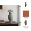 Pottery Terracotta Vase - Glam Modern Decorative Accent Vessel - Decorative Vase for Home Office Bedroom Living Room Décor - 4 of 4