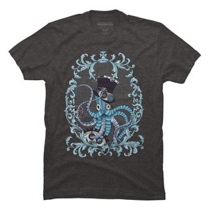Men's Design By Humans Steampunk Octopus By paviash T-Shirt - 1 of 4