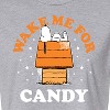 Women's - Peanuts - Wake Me For Candy Cropped Graphic T-Shirt - 2 of 4