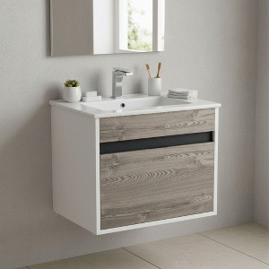 Fine Fixtures - Wall Mount Bathroom Vanity and Sink, Knob Free Design - Alpine Collection - 1 of 4