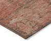 Salmon Copper And Gray Patchwork Washable Indoor Outdoor Area Rug - 4 of 4
