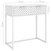 vidaXL Console Table Entryway Table Hall Narrow Side Table with Drawer Steel - 4 of 4