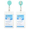 Juvale 100 Pack Retractable Badge Reel, ID Holders for Nurses and Teachers, Office Supplies, 10 Colors (26.5 In) - 4 of 4