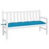 vidaXL Garden Bench Cushion Light Blue 59.1"x19.7"x2.8" Oxford Fabric - 3 of 4