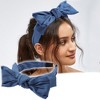 Unique Bargains Women's Double Bow Knot Fashion Headband 1.34 Inch Wide 1 Pc - 2 of 4