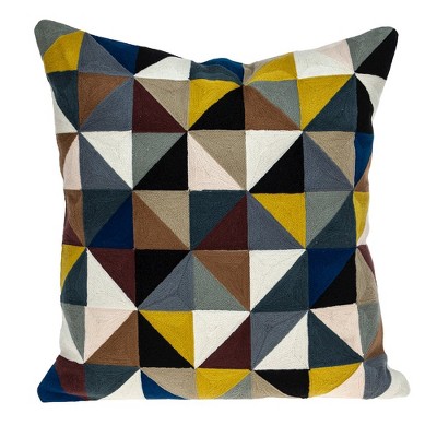 Parkland Collection,Eskora Contemporary Multicolor Pillow Cover With Poly Insert