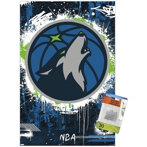 Trends International NBA Minnesota Timberwolves - Maximalist Logo 23 Unframed Wall Poster Prints - 1 of 4