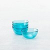 4pk 6" Los Cabos Lagoon 21oz Cereal Bowls Blue - Fortessa Tableware Solutions: Glass, Dishwasher-Safe, Round, Solid Pattern - 2 of 4