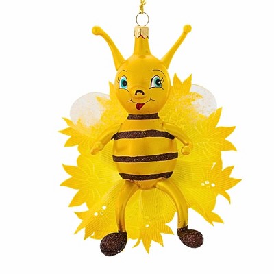 Italian Ornaments 6.0 Inch Bee In The Flower Summer Spring Italian Tree Ornaments