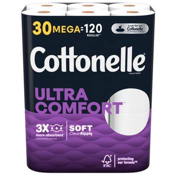 Cottonelle Ultra ComfortCare Strong Toilet Paper - 30 Mega Rolls