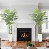 5FT Artificial Fiddle Leaf Fig Tree, Realistic Fake Plant with Modern Planter, Ficus Lyrata Fake Plants with Pots, Low Maintenance Floor Tree - 3 of 4