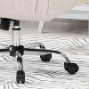 Tufted Swivel Home Office Chair Comfortable Desk Chair With Wheels Upholstered Swivel Computer Desk Chair-The Pop Home - 4 of 4