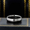 Jewelry Avalanche 6mm Dome Dark Gray IP Polished Tungsten Carbide Men Women Wedding Band - 3 of 4