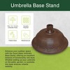 Good Ideas Outdoor Umbrella Stand Patio Base for 1” and 1.5” Poles, Cappuccino - 2 of 4