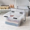 IRIS 44qt Plastic Storage Bins with Sealed Lids Clear Gasket Box Airtight Containers 4pk - 4 of 4