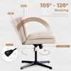 NicBex Office Chair with Adjustable Height Modern 360� Swivel Tiltable Leather Computer Chair without Wheels for Office, Study, Bedroom - 3 of 4