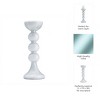 Glass Bubbly Candle Holder - Contemporary Tall Decorative Tabletop Holder for Tealights or Votive Candles - Elegant Event Decor - 3 of 4