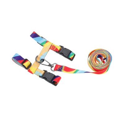 Unique Bargains Escape Proof Lightweight Cat Harness and Leash Set for Large and Small Cat Travel Walking Orange