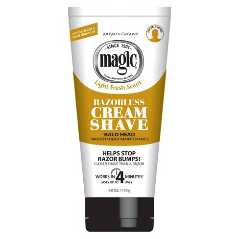 Magic Razorless Shaving Cream For Hair Removal, Bald Head Maintenance,  Depilitory Cream - 6oz : Target
