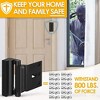 DOMETOUR Home Security Door Reinforcement Lock, Metal Child Safety Proof Front Door Latch, Extra High Security Interior Door Lock - 3 of 4
