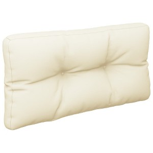 vidaXL Outdoor Pallet Cushion in Cream - 27.6"x15.7"x4.7" - with Light 100% Polyester Fabric and Hollow Fiber Filling - 1 of 4