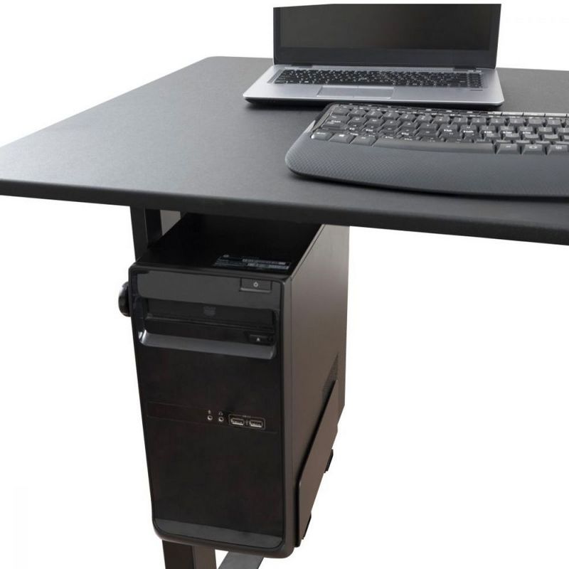 Stand Up Desk Store Adjustable CPU Desktop Computer Tower Holder Under Desk Mount, 3 of 5