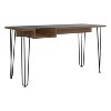 GDFStudio Esme Industrial Writing Desk with Haipin Legs - 4 of 4