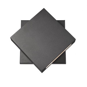 Quadrate LED Wall Sconce - Black Aluminum, 11.25" x 11.25", Dimmable, Wet Rated, 2700K - 1 of 3