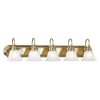 Livex Lighting Belmont 5 - Light Vanity in  Antique Brass - 3 of 4